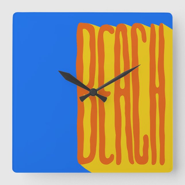 Horloge Carrée Beach (Recto)