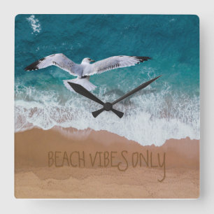 Horloge Carrée Beach Vibes