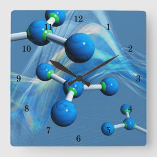 Horloge Carrée Beautiful Chemistry
