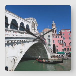 Horloge Carrée Beautiful Venice, Rialto Bridge