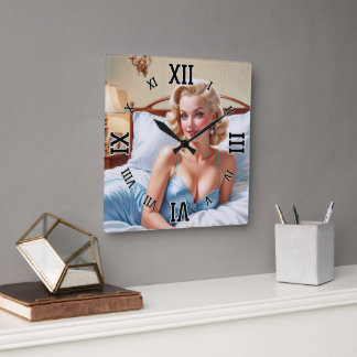 Horloge Carrée Bed Is Just Fine AI Concept Art by Xzendor7