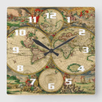 Belle carte Vintage du vieux monde