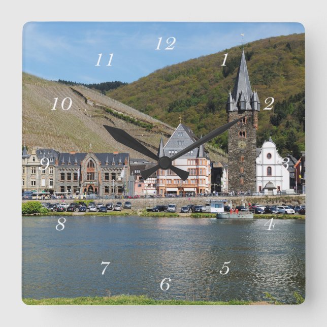 Horloge Carrée Bernkastel Kues sur la Moselle (Recto)