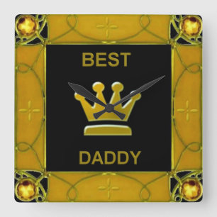 Horloge Carrée Best Daddy