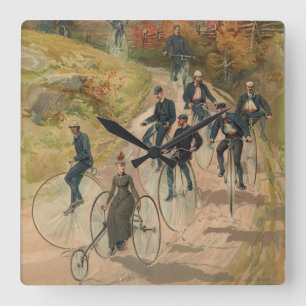 Horloge Carrée Bicyclage ~ Carré de l'horloge murale