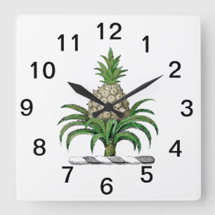 Horloge Carrée Blason Héraldique Préparatoire Crête de l'Ananas