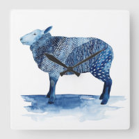 Bleu de cobalt Animaux de ferme - Moutons