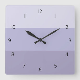Horloge Carrée Blue Ombre Striped Square Wall Clock