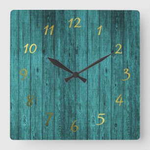 Horloge Carrée blue watch