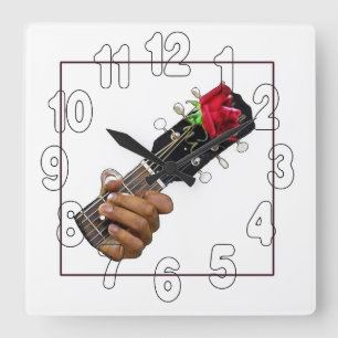 Horloge Carrée Blues Music, Good Feelin' Bad Clock