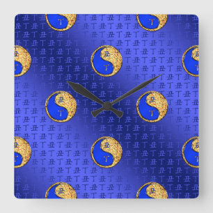 Horloge Carrée Bœuf de Feu