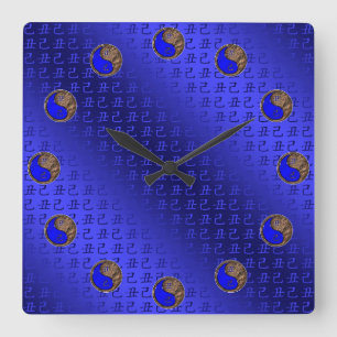 Horloge Carrée Bœuf de Terre