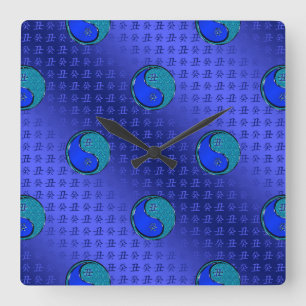 Horloge Carrée Bœuf d'eau
