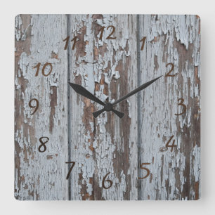 Horloge Carrée bois