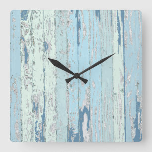 Horloge Carrée Bois de flottage de mer