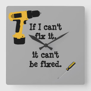 Horloge Carrée Bricoleur