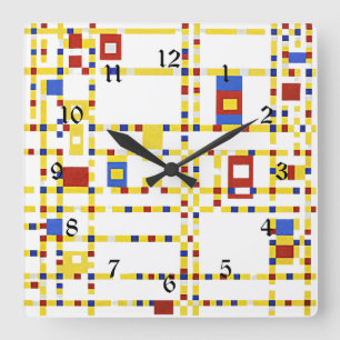 Horloge Carrée Broadway Boogie Woogie