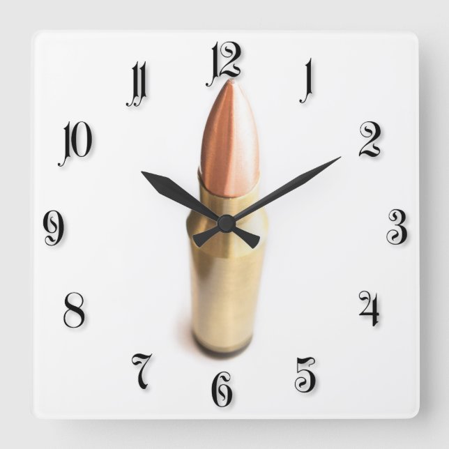 Horloge Carrée Bullet (Recto)