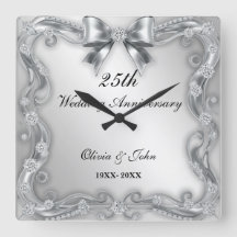 Cadeau de 25e anniversaire de mariage Diamants & A
