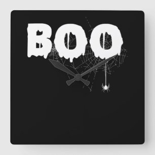 Horloge Carrée Cadeau Spider   Halloween Funny Effrayant Petit Ar