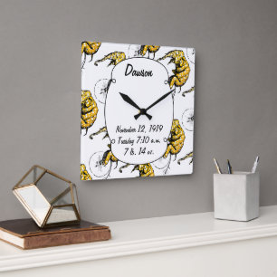Horloge Carrée Cadeaux Circus Elephant