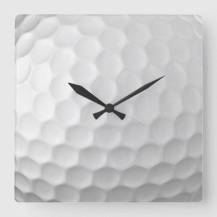 Horloge Carrée Cadeaux de balles de golf de la série Signature