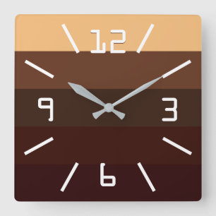 Horloge Carrée Café et chocolat