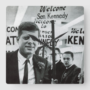 Horloge Carrée Candidate Kennedy