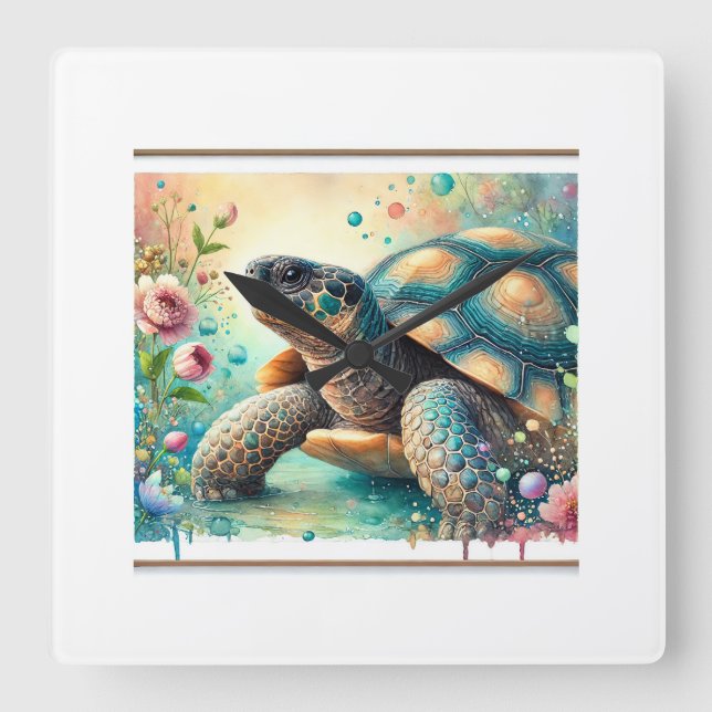 Horloge Carrée Cantors giant softshell turtle 060824AREF136 - Wat (Recto)