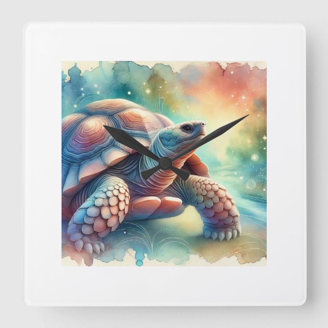 Horloge Carrée Cantors giant softshell turtle 250924AREF118 - Wat (Recto)