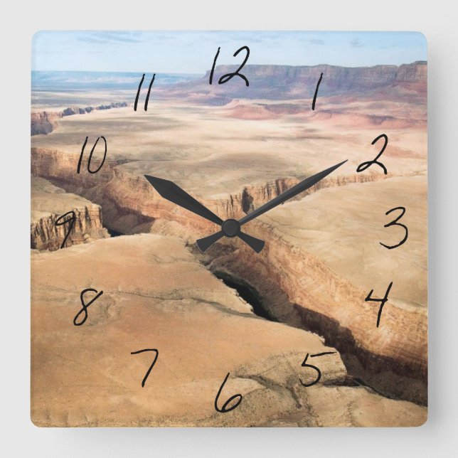 Horloge Carrée Canyon dans le Canyon (Recto)
