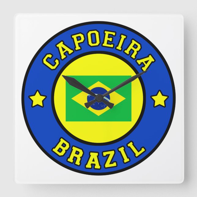 Horloge Carrée Capoeira (Recto)