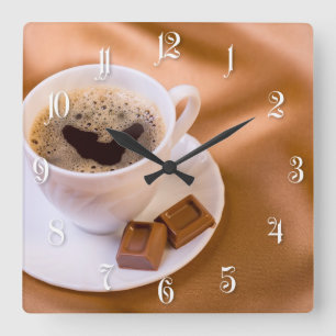 Horloge Carrée Cappuccino