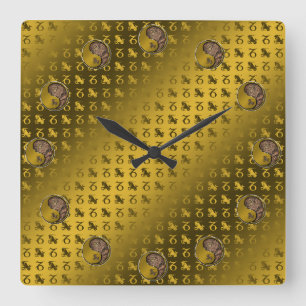 Horloge Carrée Capricorne