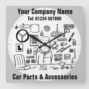 Horloge Carrée Car Parts et Accessoires