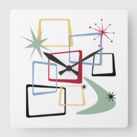 Carrés de l'âge atomique Boomerang Starburst milie