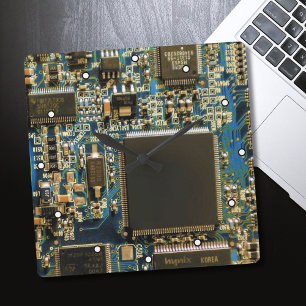 Horloge Carrée Carte de circuit du disque dur de l'ordinateur - b