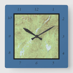 Horloge Carrée Carte topographique du Mont Marcy - Adirondack Par
