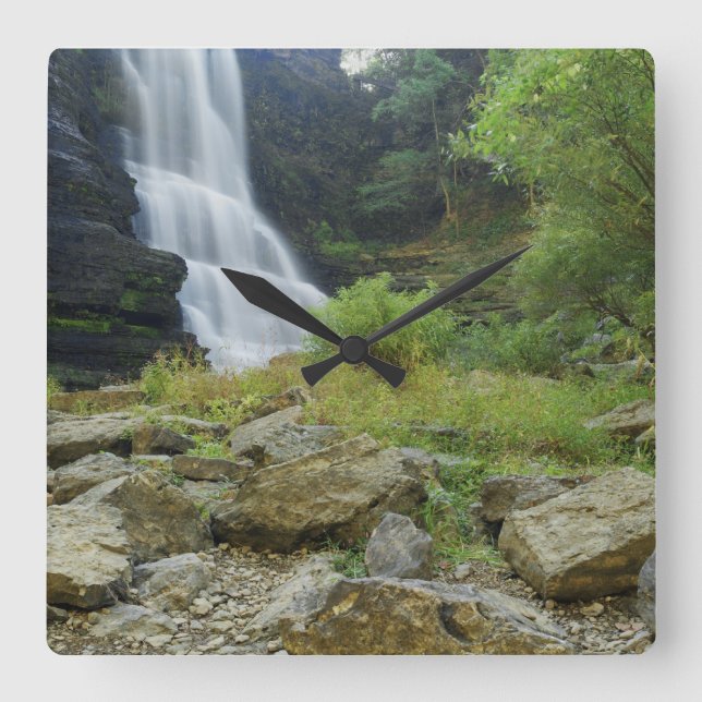 Horloge Carrée Cascade (Recto)