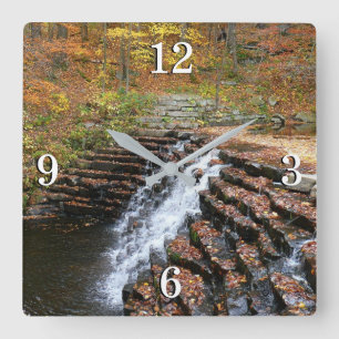 Horloge Carrée Cascade à Laurel Hill State Park II