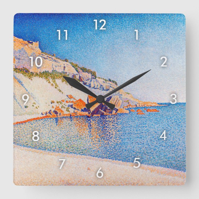 Horloge Carrée Cassis, Casquette Lombard, Opus 196, Signac (Recto)