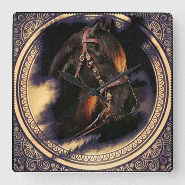 Horloge Carrée Cavalo Lusitano (Recto)