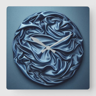 Horloge Carrée cercle de satin