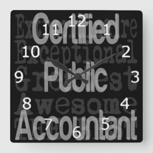 Horloge Carrée Certified Accountant Estimation