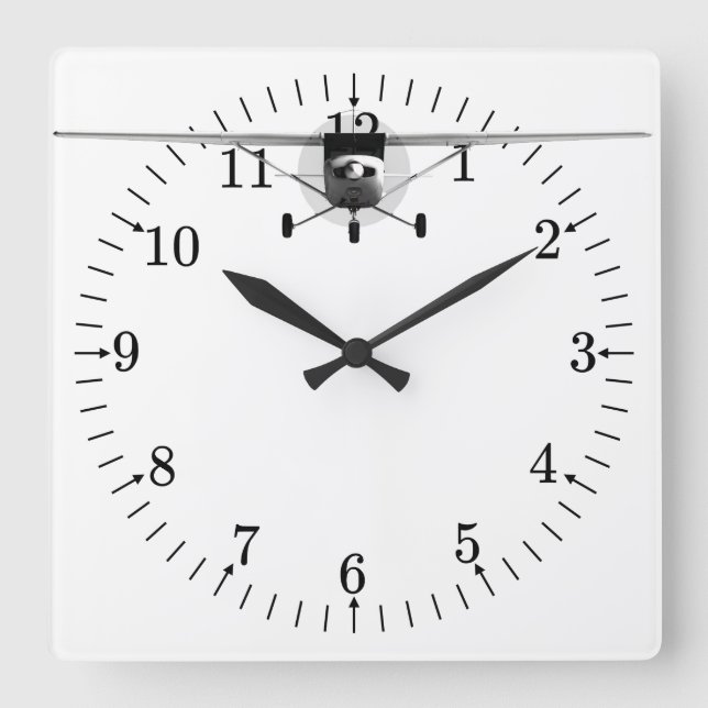 Horloge Carrée Cessna 152 (Recto)