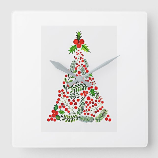 HORLOGE CARRÉE ****C'EST LA SAISON DE NOËL**** FERMER (Recto)