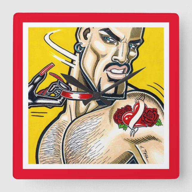 Horloge Carrée C'est simple ! (Recto)