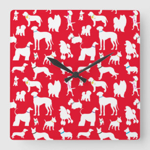 Horloge Carrée C'est une vie de chien