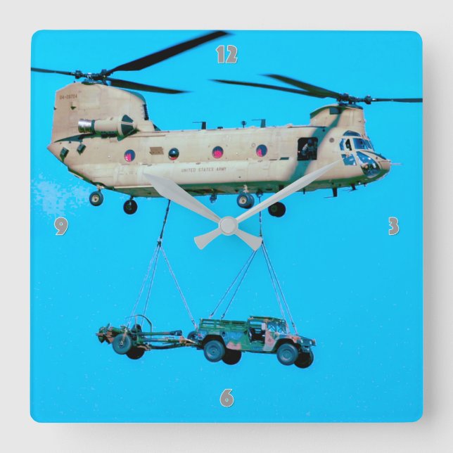HORLOGE CARRÉE CH-47F CHINOOK (Recto)