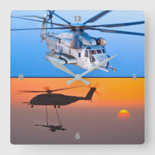 HORLOGE CARRÉE CH-53E SUPER STALLION